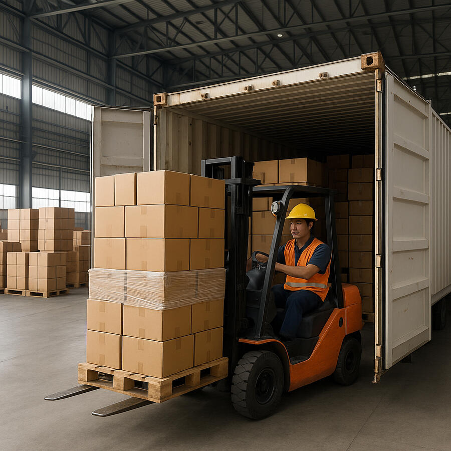 Port Vietnam Warehouse Forklift Operation in Action